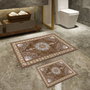 Mijölnir Juego de alfombras de baño Beige y visón
